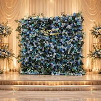 Décor mural 3D enroulable Paysage d'automne Fleurs artificielles pour Fête et Mariage