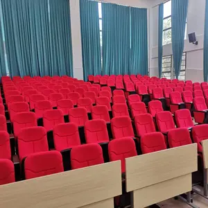 Factory Supply Klapp sitz Kunststoff Hörsaal Sessel Auditorium Kirchen stühle