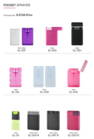 Atomiseur de parfum en plastique vide en forme de carte de crédit, flacon pulvérisateur de 20ml