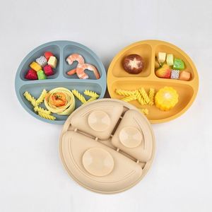 Bandeja de 3 Compartimentos con Forma de Animal de Dibujos Animados, para Bebés Recién Nacidos, Libre de Ftalatos, Inodora, Fácil de Limpiar - Product Image 1