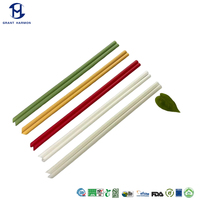 Pailles en paille de maïs PHA 100 % biodégradables 6 mm x 210 mm, pailles jetables sur mesure, qualité alimentaire, sans BPA, modernes