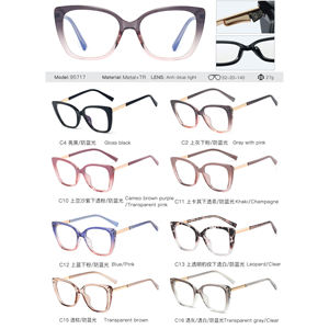 MS 95717 Montura de Gafas Ópticas Unisex de <span class=keywords><strong>Metal</strong></span> TR90, Diseño Moderno, Anti Luz Azul, Estilo Ojo de Gato, para Graduación, Miopía, Lectura, Diseño Colorido - Product Image 6
