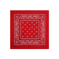 Bandana Imprimé Paisley Double Face 100 % Coton, Foulard