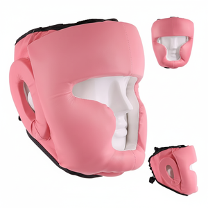 Protège-tête de boxe personnalisé de meilleure qualité en cuir respirant de haute qualité à vendre en ligne - Product Image 1