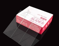Slide mikroskop polos 7101 transparansi tinggi | 50 buah/box, kaca kelas Lab