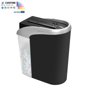 Trituradoras de papel de grado comercial Trituradora de tarjetas de CD eléctrica portátil Oficina A4 A5 Máquina trituradora de papel de documentos de corte cruzado - Product Image 2