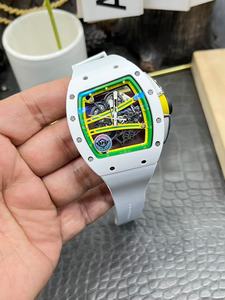 Nuevo Reloj Tourbillon de Alta Calidad, Mecánico, de Lujo, Blanco y Verde, en Oferta - Product Image 3