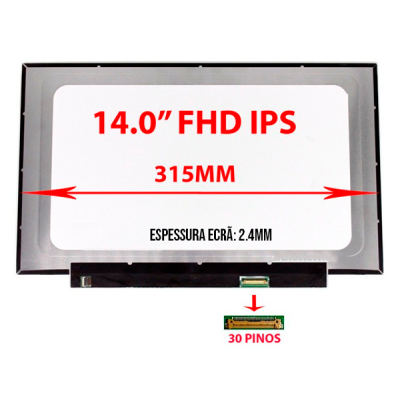 14.0 Inch Laptop Lcd Screen Matrix N140HCE-EN2 Rev.C2 IPS 100% SRGB FHD 1920x1080 30 Pins Panel Matte Replacement