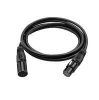Câble de microphone XLR 5 broches mâle vers femelle, connecteur XLR pour amplificateur de scène