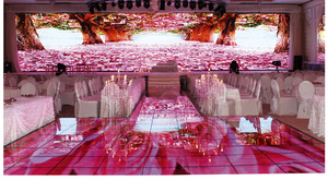 Nhà máy tùy chỉnh giá kỹ thuật số biển quảng cáo 3D Video điện tử p3.91tempered Glass LED Video gạch lát sàn - Product Image 5