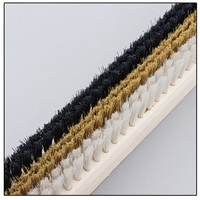 Brosse de nettoyage industrielle pour toutes sortes de machines, étanche, pour lattes de bois, à long manche, en fibres chimiques PP