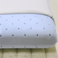 Oreiller ventilé infusé par gel confortable de lit de mousse de mémoire avec la technologie d'Aircell