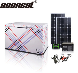 300L <b>12V</b> 24V Solar Refrigerator <b>Freezer</b> Power Mini Fridge With Double Doors and Solar Battery 300l <b>12v</b> 24v Solar Refrigerator Fr - Product Image 5