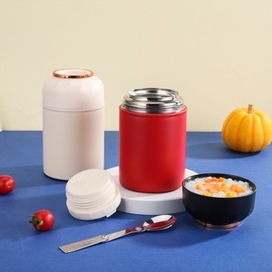 Bocal alimentaire isotherme en acier inoxydable 304, tasse alimentaire à double paroi isolée, conteneur thermique pour le déjeuner, <span class=keywords><strong>cantine</strong></span> pour le bureau et l'école - Product Image 6