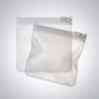 Sacs à bijoux en EVA givrés avec fermeture éclair, petits mini sacs de voyage en plastique pour pilules, pochettes Ziplock translucides mates avec fermeture coulissante, en vrac