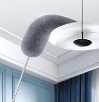 Nettoyeur de plafond rotatif à 360 °-Poignée extensible de 2.8m et tampon en microfibre | Piège à poussière pour les zones difficiles à atteindre