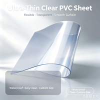 Xieren recyclable 2mm d'épaisseur PVC cristal nappe rouleau en plastique feuille souple feuille de PVC transparente pour tente de fête domestique
