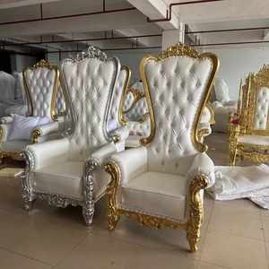 Sang Trọng Hoàng Gia Vua Ngai Vàng Nữ Hoàng ghế vải ghế ngoài trời phòng khách trường nhà bếp căn hộ sử dụng-cho đám cưới tổ chức sự kiện ghế - Product Image 6