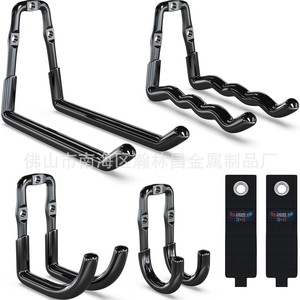 Garage Wall Mount <b>Hook</b> Storage Rack Black Heavy Duty For Ladder Bicycle Chair Lawnmower Shovel Garden <b>Tools</b> - Product Image 3