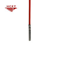 HCET Capteur Pt100 flexible à 3 fils de haute qualité Sonde en acier inoxydable Puce high-tech Capteur de température à résistance platine RTD