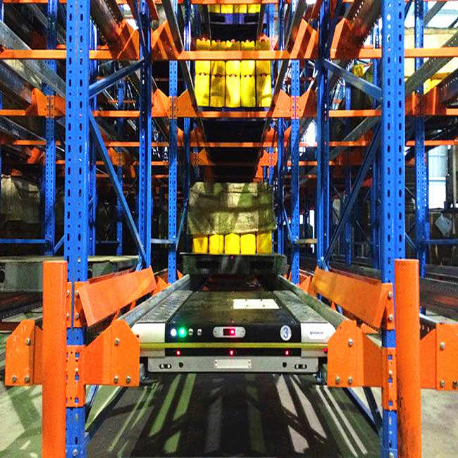 Filo Type Racks FIFO/FILO 500-1500kg/pallet Automatic Warehouse Storage Metal Pallet ...
