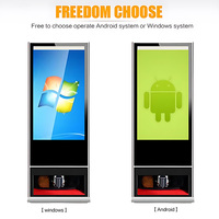 Machine de nettoyage de chaussures de 55 pouces Android wifi télécommande signalisation numérique et écrans