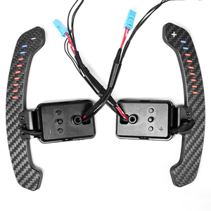 Nouvelles palettes de changement de vitesse sportives à 3 branches en fibre de carbone magnétique LED pour volant de <span class=keywords><strong>voiture</strong></span> F30/F10/F22/F25/X5 - Product Image 1