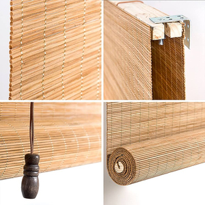 <strong>Bamboo</strong> Roman Window Shades for Home Office Hotel <strong>Bamboo</strong> <strong>Roll</strong> up <strong>Blinds</strong> and Shades for <strong>Patio</strong> Indoor Outdoor Porch - Product Image 4