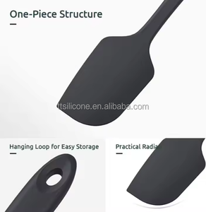 Ensemble <span class=keywords><strong>de</strong></span> spatules flexibles en silicone <span class=keywords><strong>de</strong></span> qualité alimentaire résistant à <span class=keywords><strong>la</strong></span> chaleur antiadhésif écologique cuisine cuisson grattoir pâtisserie - Product Image 4