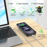 Chargeur de batterie étui batterie externe pour iPhone 16 chargeur de charge Portable étui téléphone externe Powerbank couverture de Protection du corps