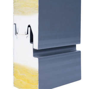 Panneau mural sandwich d'<span class=keywords><strong>isolation</strong></span> thermique en <span class=keywords><strong>laine</strong></span> <span class=keywords><strong>de</strong></span> <span class=keywords><strong>verre</strong></span> avec noyau en acier <span class=keywords><strong>de</strong></span> 50 mm pour atelier et entrepôt - Product Image 3