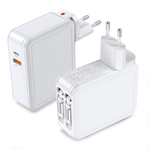 HNT 65W เครื่องชาร์จแล็ปท็อปแบบพับเก็บได้เครื่องชาร์จติดผนัง USB พร้อมสาย <span class=keywords><strong>IOS</strong></span>+ แบบคู่ 2.6FT ประเภท C 4-in-1 ชาร์จเร็วแบบพกพาสำหรับไอโฟน - Product Image 3