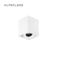 Spot architectural COB IP65 noir et blanc, orientable, à montage en surface, pour murs décoratifs et espaces de travail.