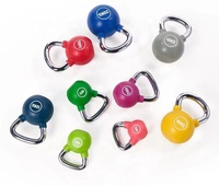 Kettlebell enduit de PU de poids de levage lourds d'entraînement de force d'exercice de forme physique de gymnase à la maison