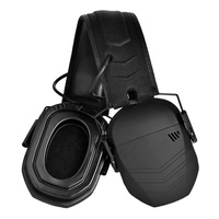 Amplificador de Sonido, Auriculares Electrónicos para Caza con Reducción de Ruido, Protector Auditivo para Tiro, Auriculares Bluetooth ABS 28dB