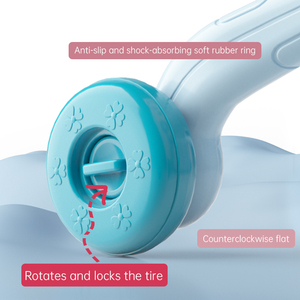 Marche-bébé pour tout-petits, jouets en plastique debout, jouets musicaux de dessin animé, marche-bébé d'activité pour bébé, jouets pour bébé - Product Image 4