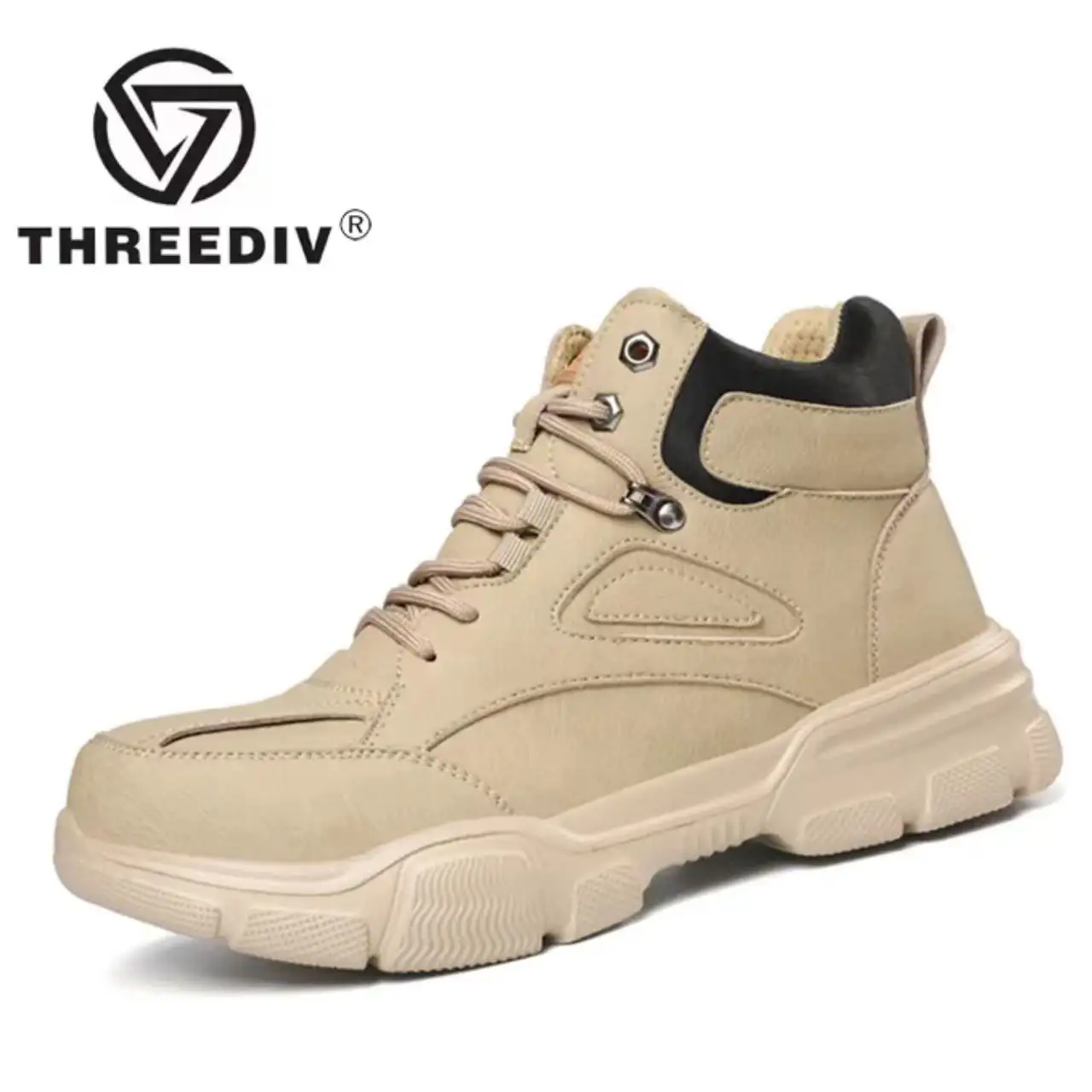 THREEDIV Hot Selling engineer working safety shoes Men's And Women's Direct Selling Industrial Wear-resistant Safety Work Shoes