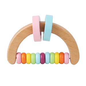 Vente Chaude : Hochets en Bois Classiques pour Bébé, en Gros, pour l'Éveil et l'Éducation Précoce Montessori - Product Image 6