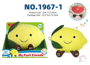 MILI Peluche Fruit 2m avec Fonctions Musicales, Lumineuses <span class=keywords><strong>et</strong></span> d'Enregistrement, en Coton PP, Compagnon de Confort pour Bébé, Éducation Précoce - Product Image 3