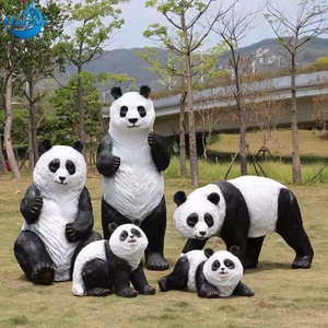 Scultura in Resina a Grandezza Naturale, Ornamento <span class=keywords><strong>di</strong></span> Personaggi Animali Cartoon, <span class=keywords><strong>Immagine</strong></span> <span class=keywords><strong>di</strong></span> Film, Mascotte, Sculture <span class=keywords><strong>di</strong></span> Panda Carine - Product Image 2