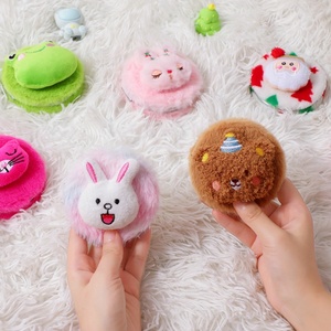 New Phim Hoạt Hình Sang Trọng Trang Điểm Gương Cô Gái Ngoài Trời Gấp Xách Tay Gương Mini Cầm Tay Túi Trang Điểm Gương - Product Image 3