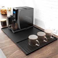 Tapis de drainage multifonctionnel en silicone antidérapant et résistant à la chaleur pour le séchage sur le comptoir de cuisine