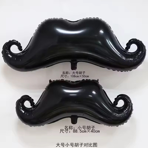 108*50cm bigote globo de papel de aluminio pequeño hombre Baby Shower Festival boda fiesta Eventos Decoración - Product Image 4