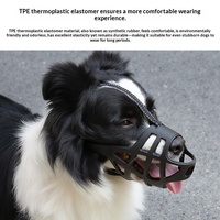 Muselière en plastique pour chien avec boucle à dégagement rapide, couvre-mâchoire, style classique uni et coloré pour chiens de petite, moyenne et grande taille
