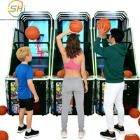 Machine de jeu de basket-ball LCD 55 pouces, équipement d'arcade à monnayeur pour tir au panier