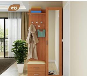 Armoire à chaussures murale moderne en bois, étagère à chaussures verticale avec miroir de <span class=keywords><strong>dressing</strong></span> pour meubles de salon - Product Image 3