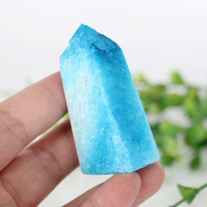 หินอารากอนไนต์สีน้ำเงินคุณภาพสูงสำหรับตกแต่งบ้าน ขายส่ง - Product Image 2