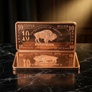 Pièce de monnaie Buffalo en cuivre fin 999 9999, 10 oz, cuivre pur, bison américain, objet de collection - Product Image 3