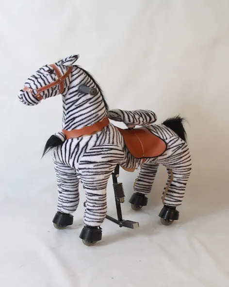 Rifornimento Della Fabbrica Della cina di Disegno della Zebra Vertiginoso Up Cavallo Giocattolo Pony Rider A Piedi Cavallo Giocattolo Meccanico Passeggiata a Cavallo