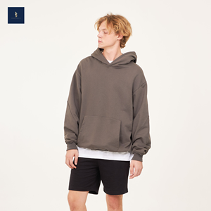 เสื้อฮู้ดโอเวอร์ไซส์ผ้าฝ้ายโพลีเอสเตอร์แบบลำลองแขนสั้นคอกลมแบบคลาสสิกผ้า100% ดีไซน์แนวสตรีทใหม่ - Product Image 6